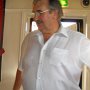 John Forwood arriving at the Pub.